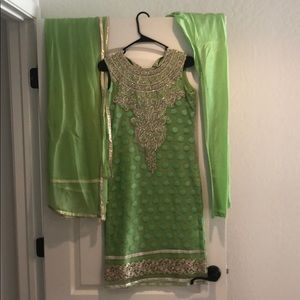 Green Indian Suit